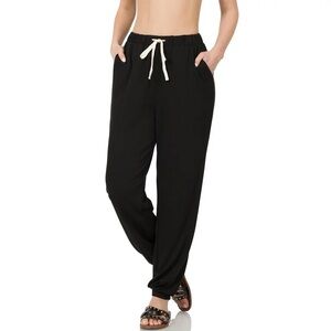 Black French Terry Joggers